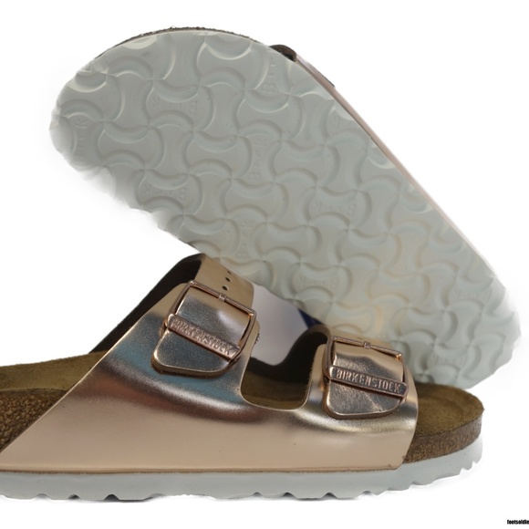 birkenstock arizona bs metallic copper